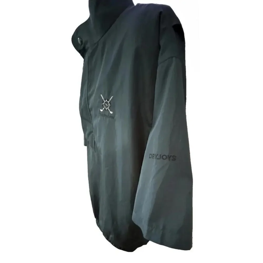 Footjoy Dryjoys Short Sleeve Southpointe Golf Club Jacket Size L 1/4 Snap